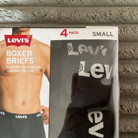 Men’s Levi’s black small underwear new. 3 pair - Picture 2 of 8